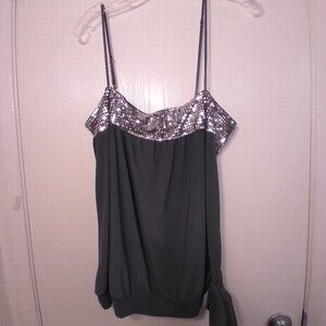 KOI Spaghetti Strap Top w/Sequence